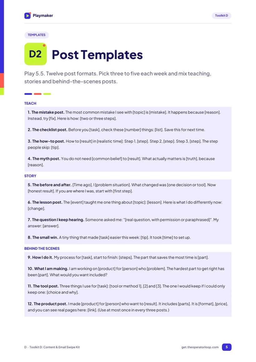 A real page from Toolkit D
