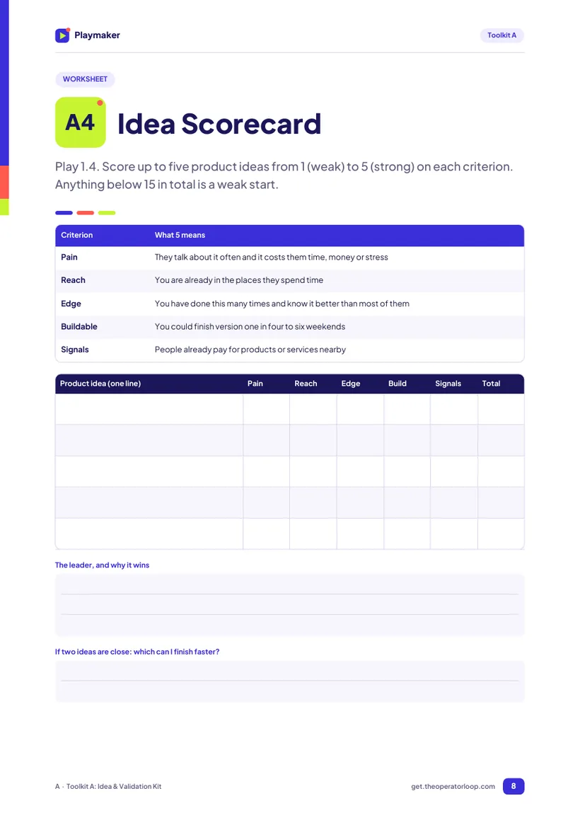 A real page from Toolkit A